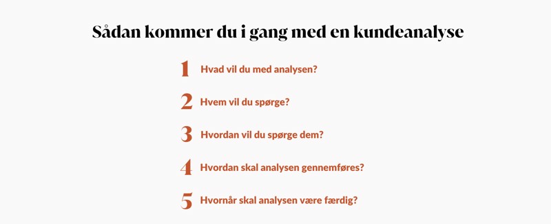Sådan kommer du i gang med en kundeanalyse