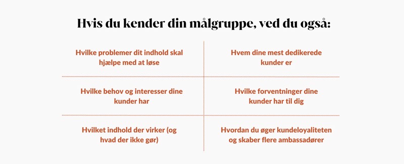 Fordele ved at kende sin målgruppe