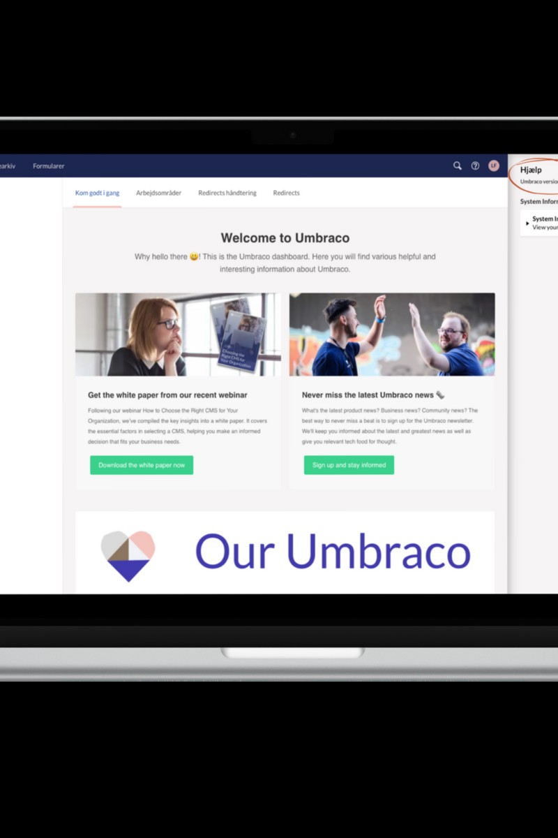 Version af Umbraco - har din version end of life?